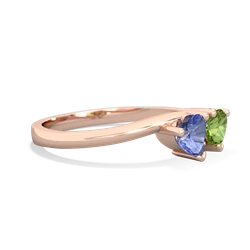 Tanzanite Sweethearts 14K Rose Gold ring R5260