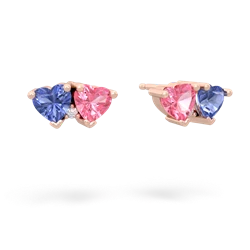 Tanzanite Sweethearts 14K Rose Gold earrings E5260