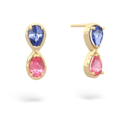 Tanzanite Infinity 14K Yellow Gold earrings E5050