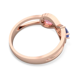 Tanzanite Diamond Infinity 14K Rose Gold ring R5390