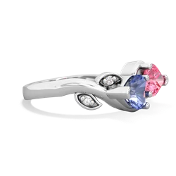 Tanzanite Floral Elegance 14K White Gold ring R5790