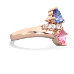 Tanzanite Heart To Heart 14K Rose Gold ring R2064