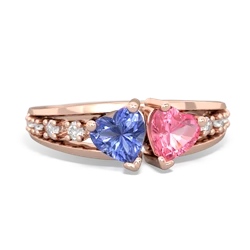 Tanzanite Heart To Heart 14K Rose Gold ring R3342