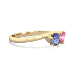 Tanzanite Sweethearts 14K Yellow Gold ring R5260