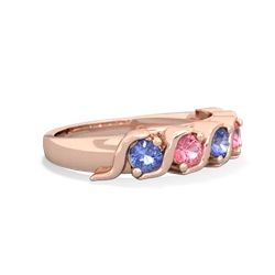 Tanzanite Anniversary Band 14K Rose Gold ring R2089