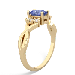 Tanzanite Victorian Twist 14K Yellow Gold ring R2497