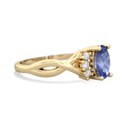 Tanzanite Victorian Twist 14K Yellow Gold ring R2497