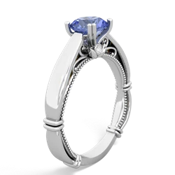 Tanzanite Renaissance 14K White Gold ring R27806RD