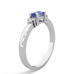 Tanzanite Simply Elegant East-West 14K White Gold ring R2480