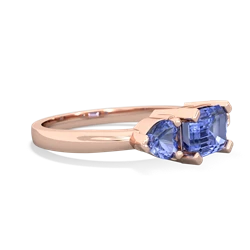 Tanzanite Three Stone 14K Rose Gold ring R5235