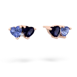 Tanzanite Sweethearts 14K Rose Gold earrings E5260