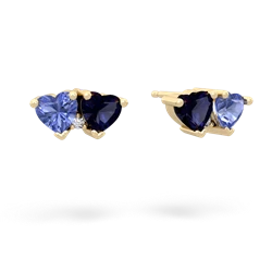 Tanzanite Sweethearts 14K Yellow Gold earrings E5260