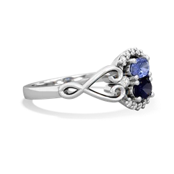 Tanzanite Love Nest 14K White Gold ring R5860