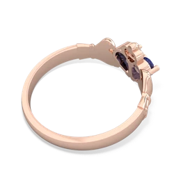 Tanzanite 'Our Heart' Claddagh 14K Rose Gold ring R2388