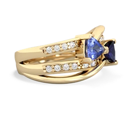 Tanzanite Bowtie 14K Yellow Gold ring R2360