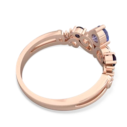 Tanzanite Crown Keepsake 14K Rose Gold ring R5740