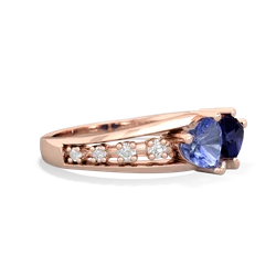 Tanzanite Heart To Heart 14K Rose Gold ring R3342