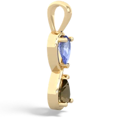 Tanzanite Infinity 14K Yellow Gold pendant P5050