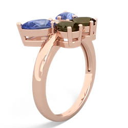 Tanzanite Butterfly 14K Rose Gold ring R2215