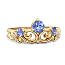 Amethyst Crown Keepsake 14K Yellow Gold ring R5740