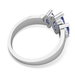 Sapphire Three Peeks 14K White Gold ring R2433