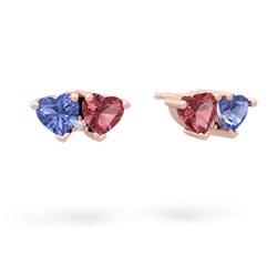 Tanzanite Sweethearts 14K Rose Gold earrings E5260