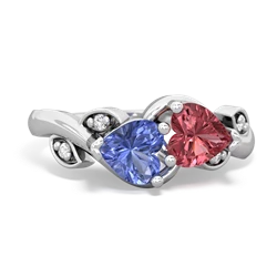 Tanzanite Floral Elegance 14K White Gold ring R5790