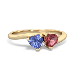 Tanzanite Sweethearts 14K Yellow Gold ring R5260