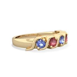 Tanzanite Anniversary Band 14K Yellow Gold ring R2089