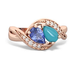 Tanzanite Summer Winds 14K Rose Gold ring R5342