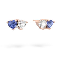 Tanzanite Sweethearts 14K Rose Gold earrings E5260