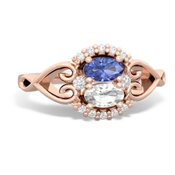 Tanzanite Love Nest 14K Rose Gold ring R5860