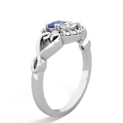 Tanzanite Love Nest 14K White Gold ring R5860