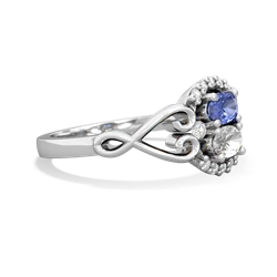 Tanzanite Love Nest 14K White Gold ring R5860