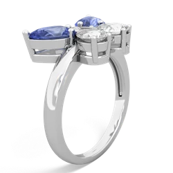 Tanzanite Butterfly 14K White Gold ring R2215