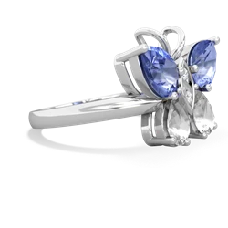 Tanzanite Butterfly 14K White Gold ring R2215