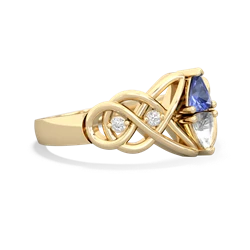 Tanzanite Keepsake Celtic Knot 14K Yellow Gold ring R5300