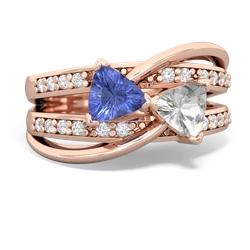 Tanzanite Bowtie 14K Rose Gold ring R2360