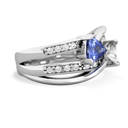 Tanzanite Bowtie 14K White Gold ring R2360