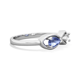 Tanzanite Infinity 14K White Gold ring R5050