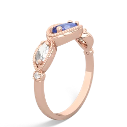 Tanzanite Milgrain Marquise 14K Rose Gold ring R5700