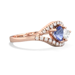 Tanzanite Mother And Child 14K Rose Gold ring R3010