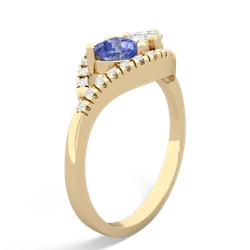 Tanzanite Mother And Child 14K Yellow Gold ring R3010