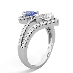 Tanzanite Diamond Dazzler 14K White Gold ring R3000