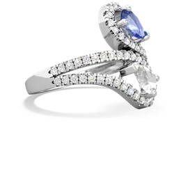 Tanzanite Diamond Dazzler 14K White Gold ring R3000