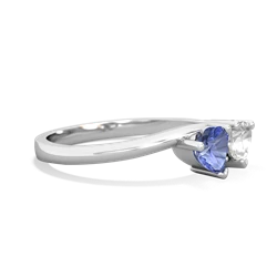 Tanzanite Sweethearts 14K White Gold ring R5260