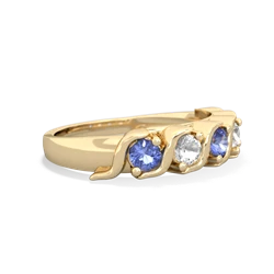 Tanzanite Anniversary Band 14K Yellow Gold ring R2089