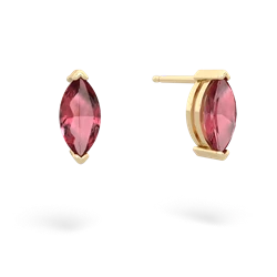 Pink Tourmaline 8X4mm Marquise Stud 14K Yellow Gold earrings E1701