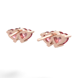 Pink Tourmaline Sweethearts 14K Rose Gold earrings E5260