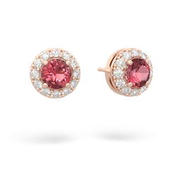 matching earrings - Diamond Halo